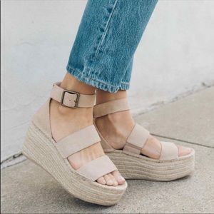 Soludos Palma Platform, light pink, size 8.5